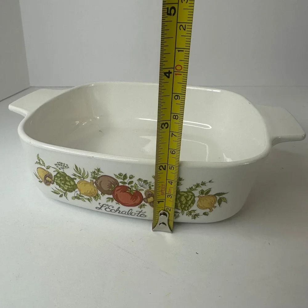 Vintage Corning Ware Spice O Life L'Echalote 1 Quart Casserole Dish A-1-B